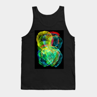 Abstract Meteor Shower Space Tank Top